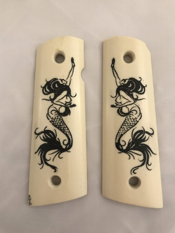 GOVERNMENT - FULL SIZE 1911 HANDGUN GRIP- MERMAID
