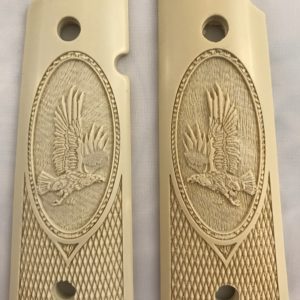 GOVERNMENT - FULL SIZE 1911 HANDGUN GRIP-EAGLE IN FLIGHT