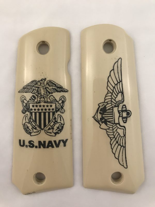 GOVERNMENT - FULL SIZE 1911 HANDGUN GRIP-US NAVAL AVIATOR