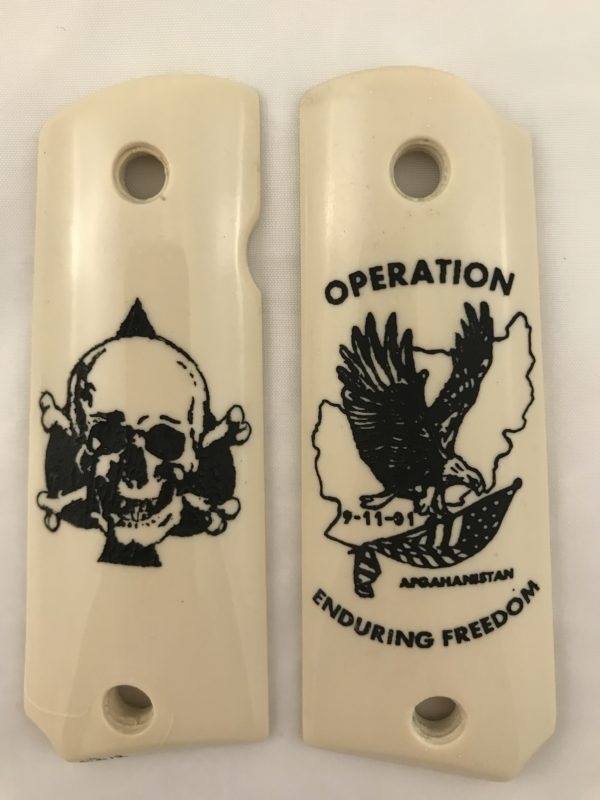 GOVERNMENT - FULL SIZE 1911 HANDGUN GRIP - OPERATION ENDURING FREEDOM - AFGHANISTAN