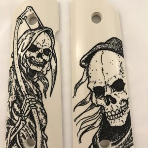 GOVERNMENT - FULL SIZE 1911 HANDGUN GRIP-GRIM REAPER