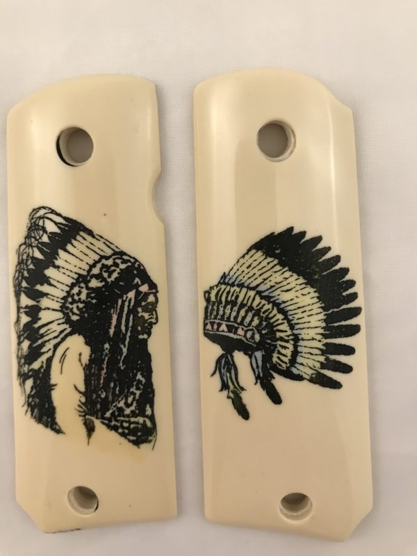 GOVERNMENT - FULL SIZE 1911 HANDGUN GRIP-INDIAN DESIGN