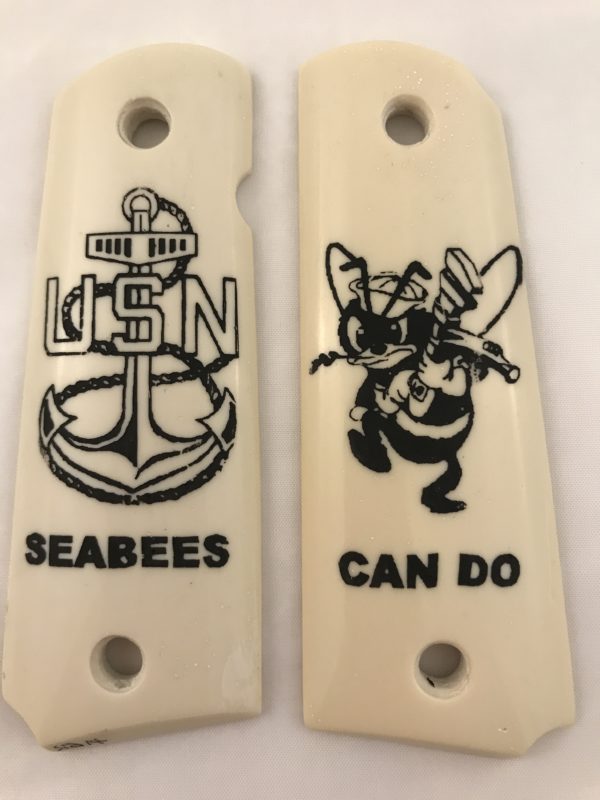 GOVERNMENT - FULL SIZE 1911 HANDGUN GRIP-USN SEABEES