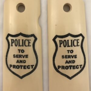 GOVERNMENT - FULL SIZE 1911 HANDGUN GRIP-TO SERVE AND PROTECT