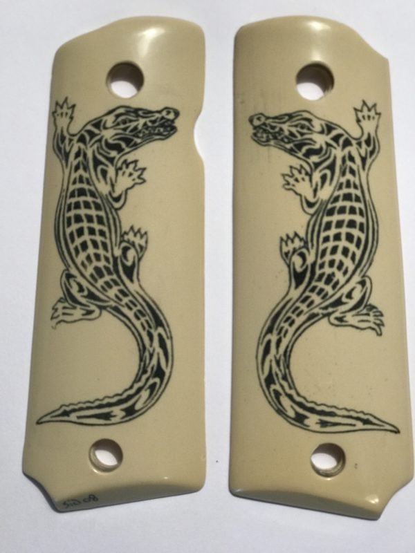 GOVERNMENT - FULL SIZE 1911 HANDGUN GRIP - REPTILE