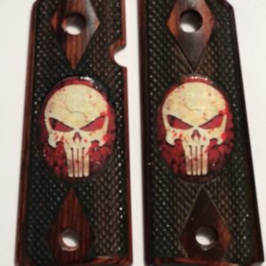 OFFICER - COMPACT 1911 HANDGUN GRIPS PUNISHER 5 - RED