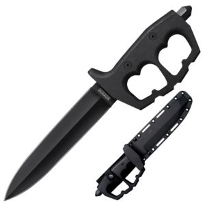 COLD STEEL CHAOS BRASS KNUCKLE DOUBLE EDGE TRENCH KNIFE