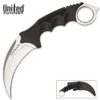 UNITED CUTLERY HONSHU KARAMBIT KNIFE SILVER W/ BOOT SHEATH