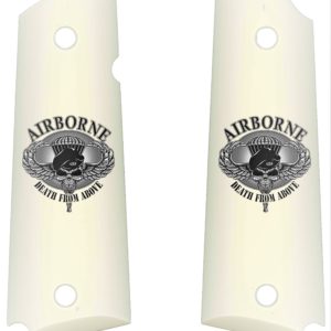 OFFICER COMPACT 1911 HANDGUN GRIPS AIRBORNE DEATH FROM ABOVE