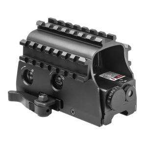 Tactical Green Dot/3 Armored Rail System/Quick Release/Built In Red Laser