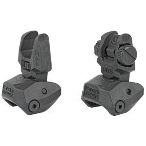 F.A.B. DEFENSE FLIP UP FRONT & REAR SIGHT SYSTEM POLYMER IN BLACK