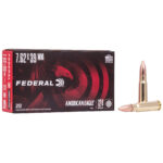 FEDERAL AMERICAN EAGLE 7.62X39 124 GRAIN FULL METAL JACKET 20 ROUND BOX