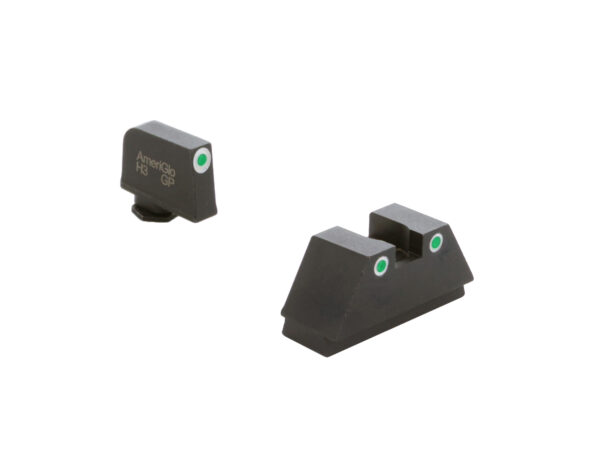 AMERIGLO TALL SUPPRESSOR SERIES 3 DOT SIGHTS GREEN-WHITE OUTLINE FOR ALL GLOCKS