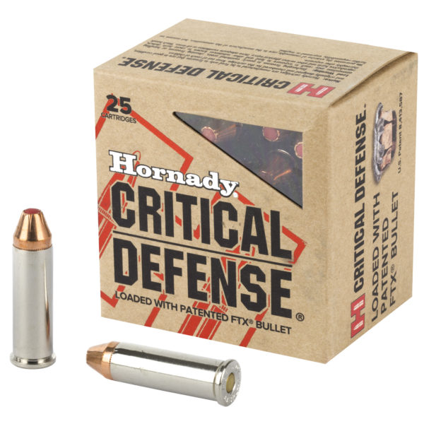 HORNADY 38 SPL+P 110GR CRITICAL DEFENSE AMMUNITION 25 ROUND BOX