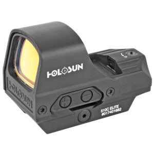 HOLOSUN HE510C GREEN DOT SIGHT 65 MOA RING 2 MOA DOT WITH SOLAR FAILSAFE & SHAKE AWAKE TECHNOLOGY IN BLACK