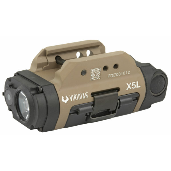 VIRIDIAN X5L G3 UNIVERSAL LIGHT-GREEN LASER COMBO FDE FULL SIZE HANDGUNS