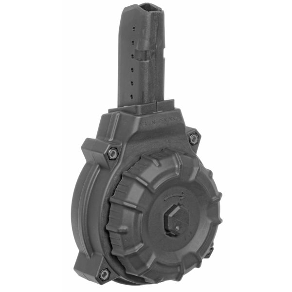 PROMAG AR-15 9MM GLOCK STYLE CARBINE 50 ROUND DRUM MAGAZINE BLACK POLYMER