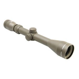 Shooter I Series 3-9X40 Tan Scope/Blue Lens/Weaver Rings