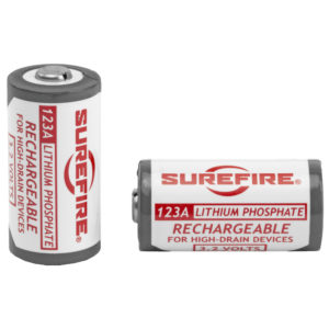 SUREFIRE LFP123 RECHARGEABLE BATTERY 2/PACK WHITE