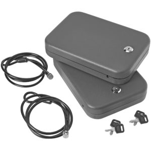 SNAPSAFE LARGE LOCK BOX 2 PACK 9.5" X 6.5" X 1.75" W/ CABLE INCLUDED