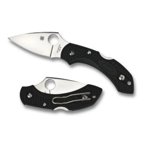 Spyderco Dragonfly 2, Black FRN Handle, Leaf-Shaped Plain Edge w/Clip