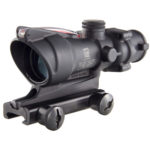 TRIJICON ACOG RIFLE SCOPE 4X32 MAGNIFICATION WITH RED CHEVRON RETICLE & FLATTOP MOUNT