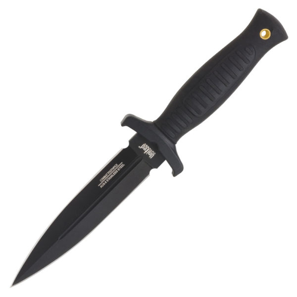 UNITED CUTLERY COMBAT COMMANDER BOOT KNIFE W/ SHOULDER SHEATH BLACK