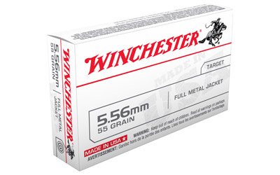 Winchester USA 5.56 55GR FMJ 20/1000 - Gun Gear