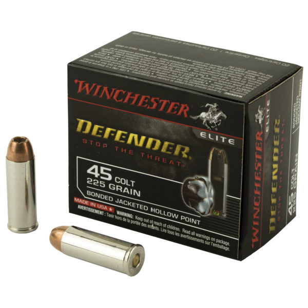 WINCHESTER DEFENDER PDX1 45LC 225 GRAIN JACKETED HOLLOW POINT 20/200