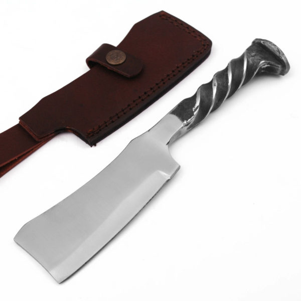 THE BUTCHER LOCOMOTIVE RAILROAD SPIKE CLEAVER KNIFE