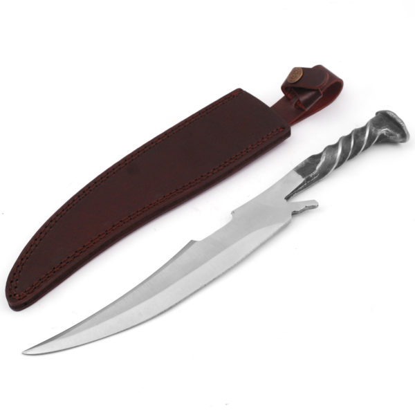 HAND FORGED CLIP POINT LOCOMOTIVE RAILROAD SPIKE KNIFE