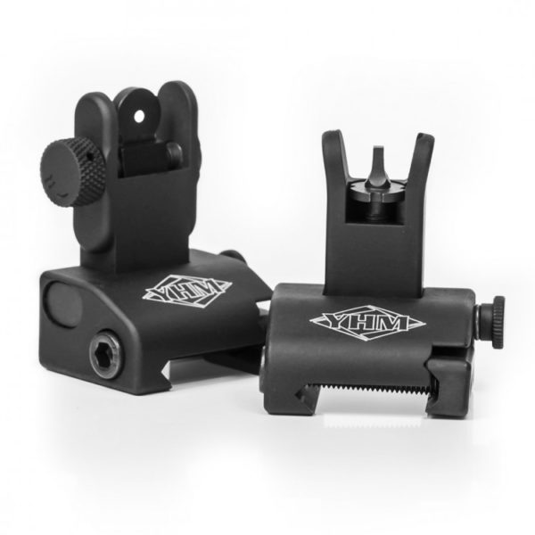 YANKEE HILL Q.D.S. SAME PLANE FLIP UP SIGHT SYSTEM - BLACK