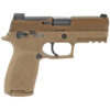 SIG SAUER P320 M18 9MM PISTOL 3.9" BARREL 3 MAGAZINES W/ NIGHT SIGHTS COYOTE TAN