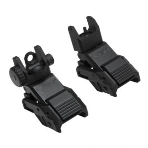 NCSTAR VISM PRO SERIES LOW PRO FLIP UP IRON SIGHTS FRONT & REAR (COMBO)