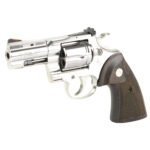 COLT PYTHON 357 MAGNUM REVOLVER 3" BARREL WITH WALNUT TARGET GRIPS 6 ROUND CAPACITY