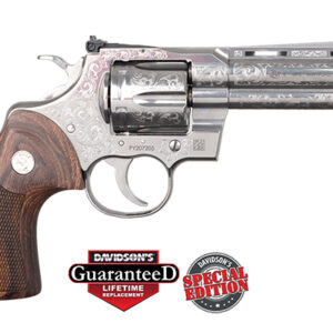 COLT PYTHON 357 MAGNUM REVOLVER 4.25" BARREL W/ WALNUT GRIPS DAVIDSONS EXCLUSIVE