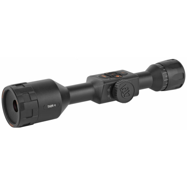 ATN THOR 4 THERMAL RIFLE SCOPE 1.25-5X MAGNIFICATION MULTIPLE RETICLES GPS-WIFI-VIDEO RECORD-BLACK FINISH