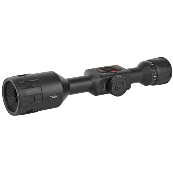 ATN THOR 4 THERMAL RIFLE SCOPE 2-8X25MM MAGNIFICATION MULTIPLE RETICLES 30MM TUBE GPS-WIFI-VIDEO RECORD-BLACK FINISH