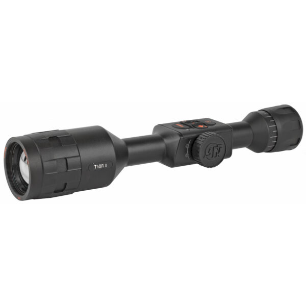 ATN THOR 4 THERMAL RIFLE SCOPE 4.5-18X50MM MAGNIFICATION MULTIPLE RETICLES 30MM TUBE GPS-WIFI-VIDEO RECORD-BLACK FINISH