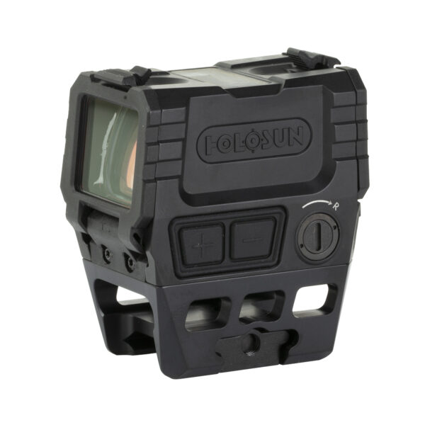 HOLOSUN AEMS RED DOT SIGHT 65 MOA RING 2 MOA DOT WITH SOLAR FAILSAFE & SHAKE AWAKE TECHNOLOGY IN BLACK