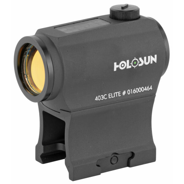 HOLOSUN HE403C-GR MICRO GREEN DOT SIGHT 65 MOA CIRCLE 2 MOA DOT SOLAR FAILSAFE WITH SHAKE AWAKE & NIGHT VISION COMPATIBLE IN BLACK