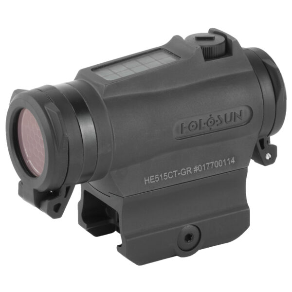 HOLOSUN HE515CT-GR MICRO GREEN DOT SIGHT 65 MOA CIRCLE 2 MOA DOT SOLAR FAILSAFE WITH SHAKE AWAKE & NIGHT VISION COMPATIBLE IN BLACK