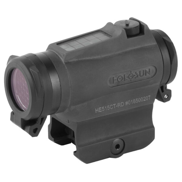 HOLOSUN HE515CT-RD MICRO RED DOT SIGHT 65 MOA CIRCLE 2 MOA DOT SOLAR FAILSAFE WITH SHAKE AWAKE & NIGHT VISION COMPATIBLE IN BLACK