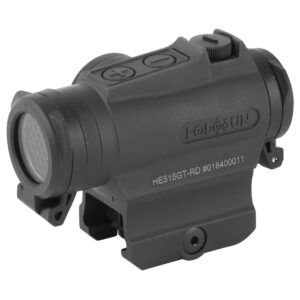 HOLOSUN HE515GT-RD MICRO RED DOT SIGHT 65 MOA CIRCLE 2 MOA DOT WITH SOLAR FAILSAFE & SHAKE AWAKE TECHNOLOGY IN BLACK