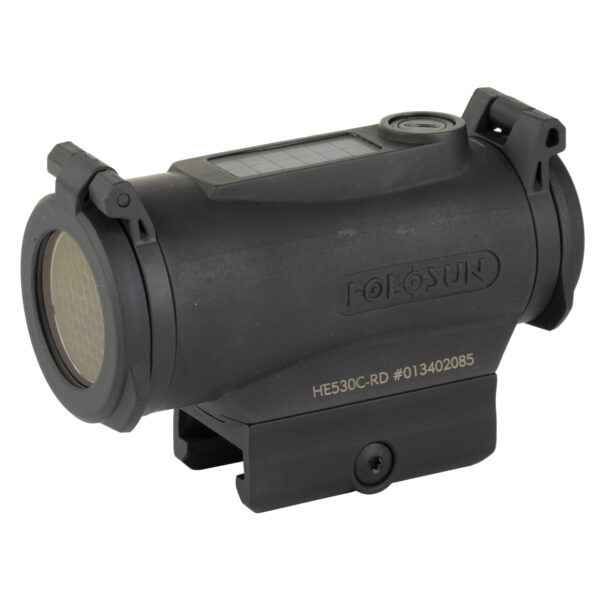 HOLOSUN HE530C-RD RED DOT SIGHT 65 MOA CIRCLE 2 MOA DOT WITH SOLAR FAILSAFE & SHAKE AWAKE TITANIUM HOUSING IN BLACK
