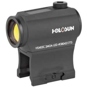 HOLOSUN HS403C MICRO RED DOT SIGHT 2 MOA WITH SOLAR FAILSAFE IN BLACK