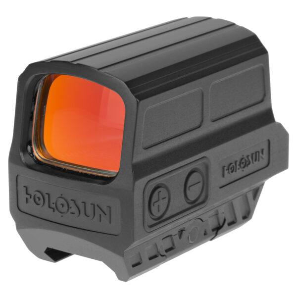 HOLOSUN HS512C RED DOT SIGHT 65 MOA CIRCLE 2 MOA DOT WITH SOLAR FAILSAFE & SHAKE AWAKE TECHNOLOGY IN BLACK