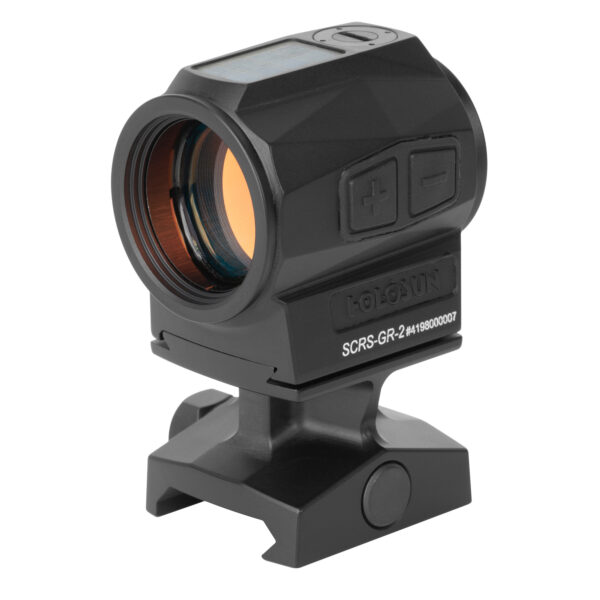 HOLOSUN SCRS GREEN DOT SIGHT 2 MOA WITH SOLAR TECHNOLOGY IN BLACK