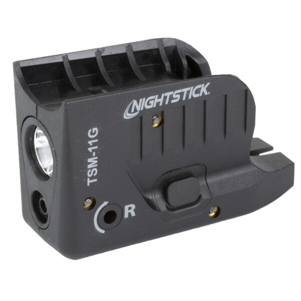 NIGHTSTICK TSM-11G SUBCOMPACT WEAPON-MOUNTED LIGHT WITH GREEN LASER FITS GLOCK 42-43-43X-48 & RECHARGEABLE BATTERY