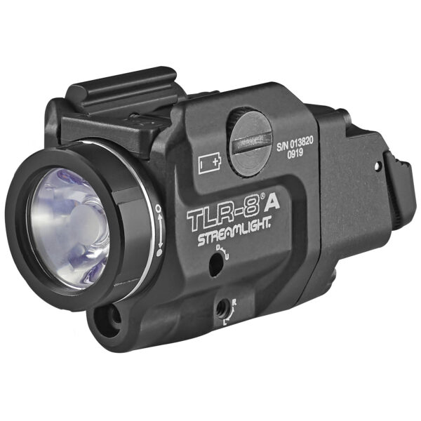 STREAMLIGHT TLR-8A FLEX UNIVERSAL WEAPON LIGHT WITH RED LASER 500 LUMENS HI-LO SWITCHES